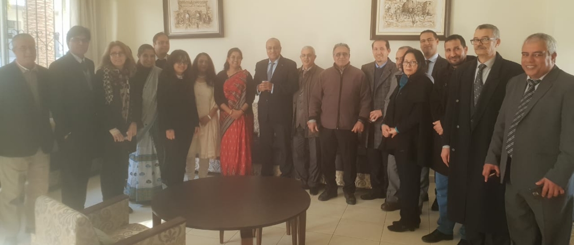  On 25th February 2019 the ICCR (Indian Council for Cultural Relations) Chair on Indian Studies was inaugurated at the prestigious University Mohammed V, Rabat, Morocco