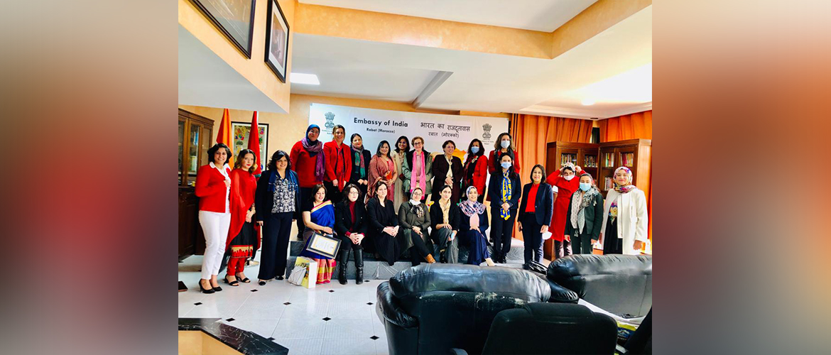  Celebration of International Women's Day on 08 March 2021 at Embassy of India, Rabat